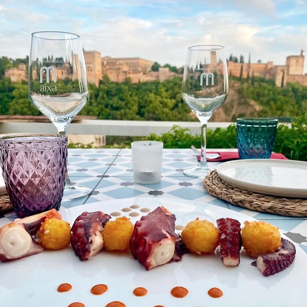 Alhambra Mirador de Aixa Pulpo