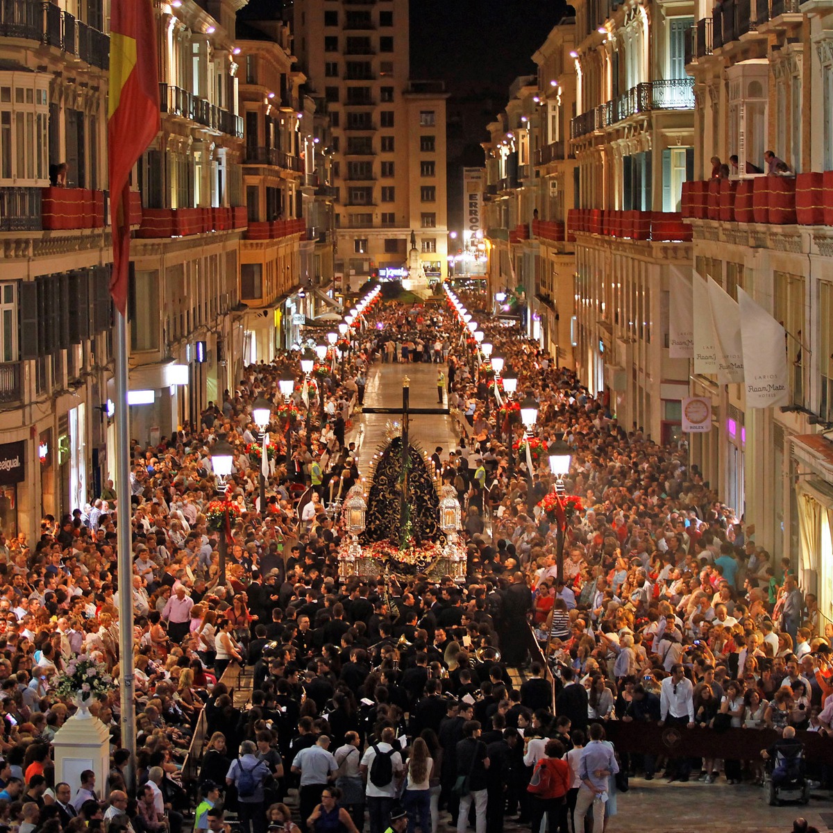 Calle Marqués de Larios Málaga Semana Santa