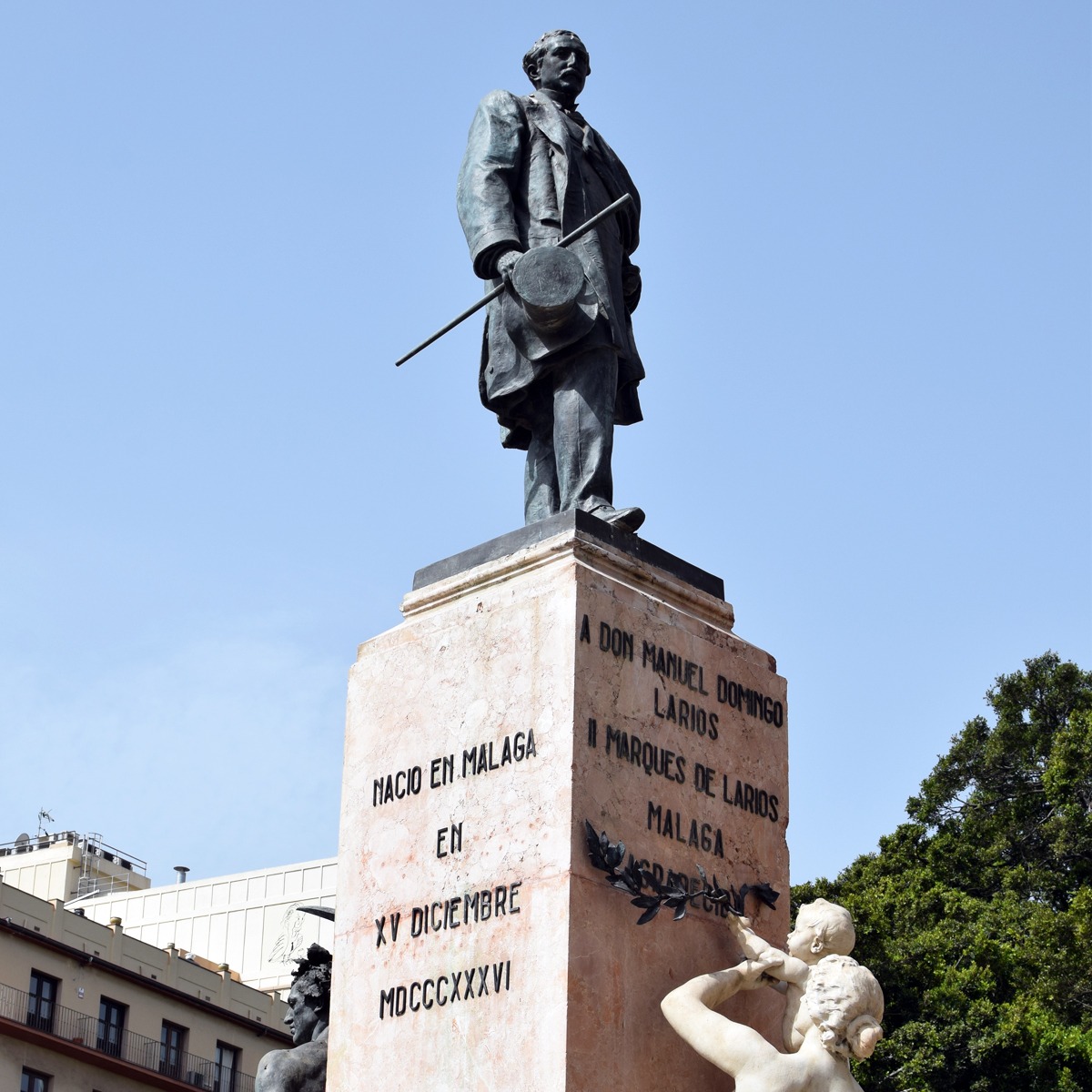 Estatua Marques de Larios Malaga Lhovyt
