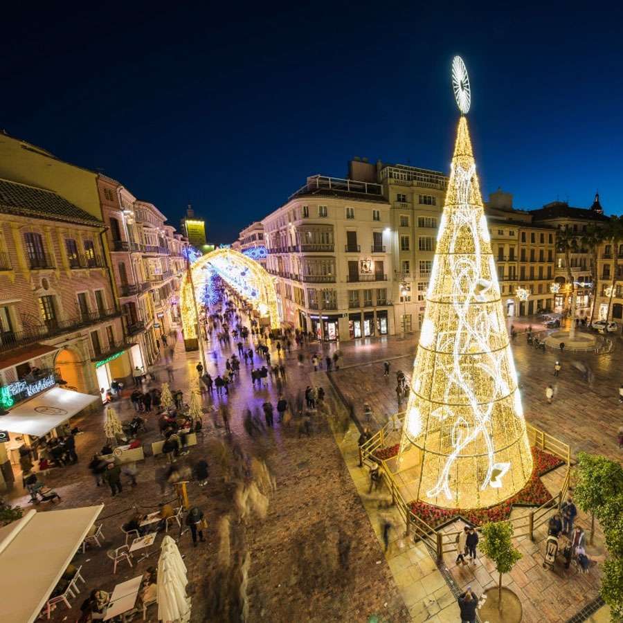 Plaza de la Constitución Málaga Navidad